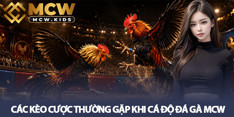 Đá gà MCW - Sân chơi đẳng cấp nhất cho cược thủ mê chiến kê 4 Các kèo cược thường gặp khi cá độ đá gà MCW